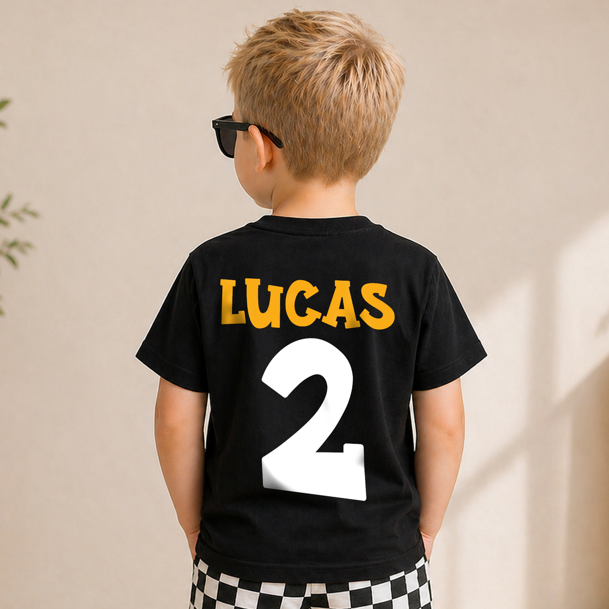 Custom Construction Truck Birthday Boy Shirt 2, Digging It — product view 6
