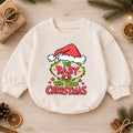 Baby Who Stole Christmas Romper, Funny Baby Holiday Romper, Toddler Christmas Outfit, Cute Baby Xmas Romper, Holiday Gift for Baby — product view 1