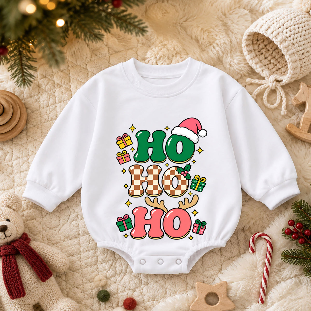 Funny Baby Christmas Romper, Baby Who Stole Christmas Romper, Toddler Xmas Outfit, Cute Holiday Baby Romper, Xmas Gift for Baby — product view 3