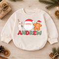 Personalized First Christmas Baby Romper, Custom Name 2026 Christmas Tree Outfit, My 1st Christmas Keepsake Gift for Baby — product view 1