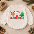 My First Christmas 2026 Baby Romper, Personalized Name Holiday Outfit, Custom 1st Christmas Keepsake Gift for Baby Boys & Girls — product view 1