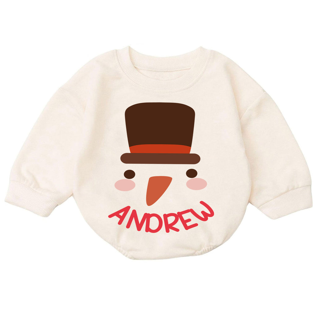 Personalized Reindeer First Christmas Romper, Custom Name Baby Holiday Outfit, My 1st Christmas Keepsake Gift for Baby & Baby — product view 7