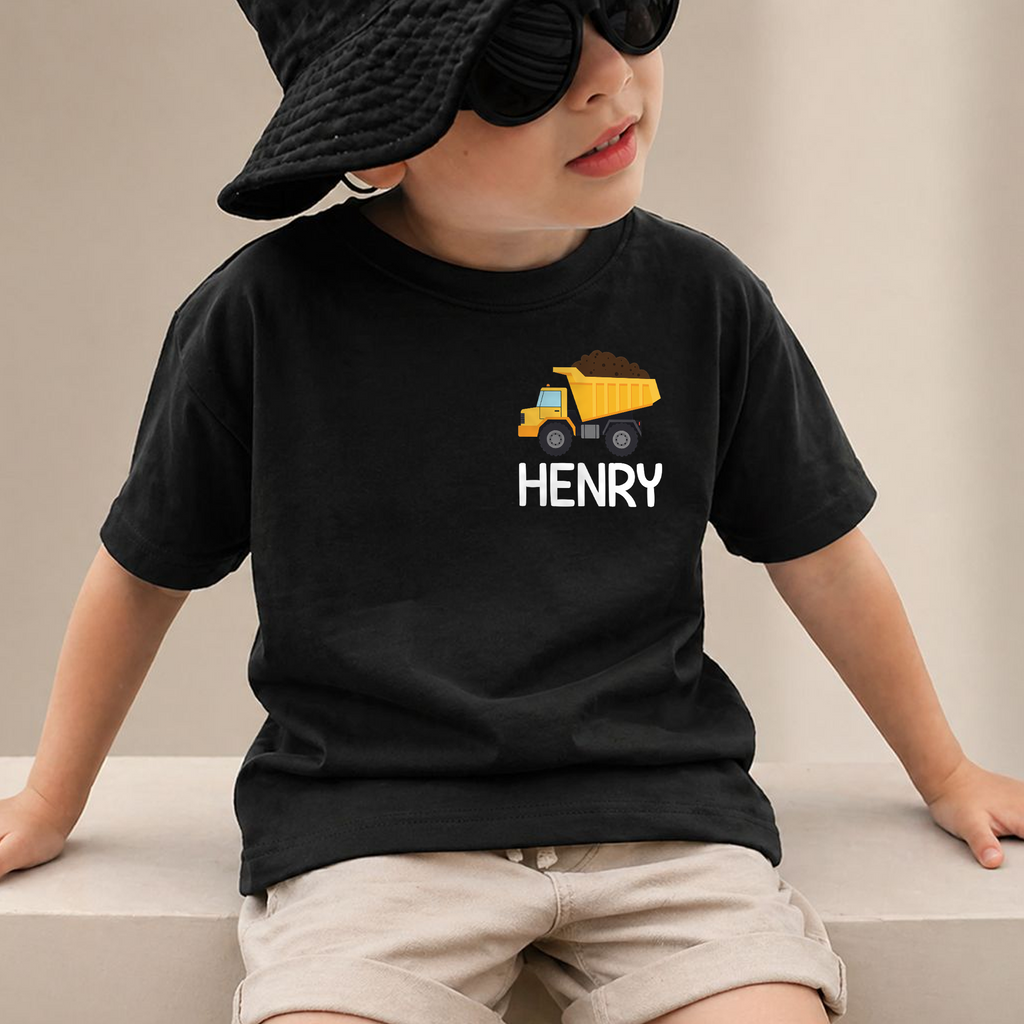 Personalized Two and Digging It 2nd Birthday Shirt for Boys — product view 2