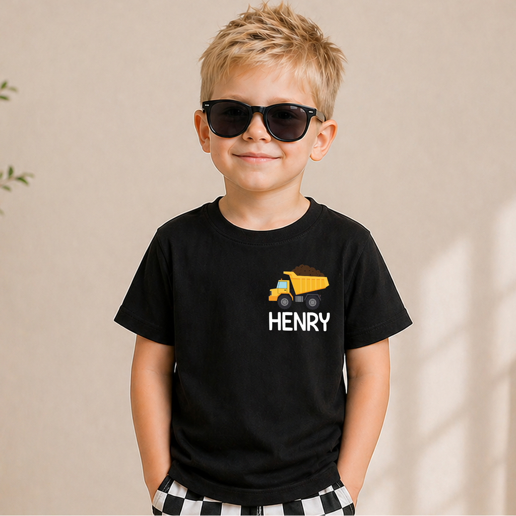 Personalized Two and Digging It 2nd Birthday Shirt for Boys — product view 5