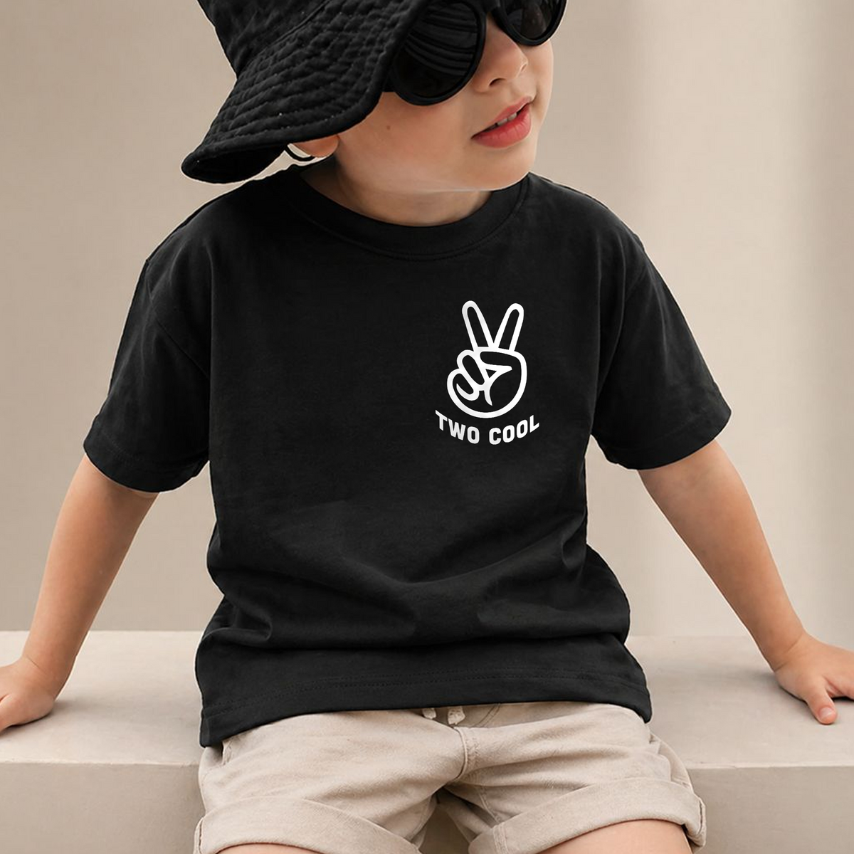 Personalized TWO COOL 2nd Birthday Shirt for Boys, Custom Name — product view 2