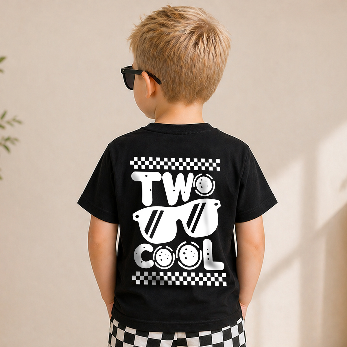 Personalized TWO COOL 2nd Birthday Shirt for Boys, Custom Name — product view 6