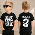 Boys Custom In My Two Year Old Era 2nd Birthday Shirt — product view 1