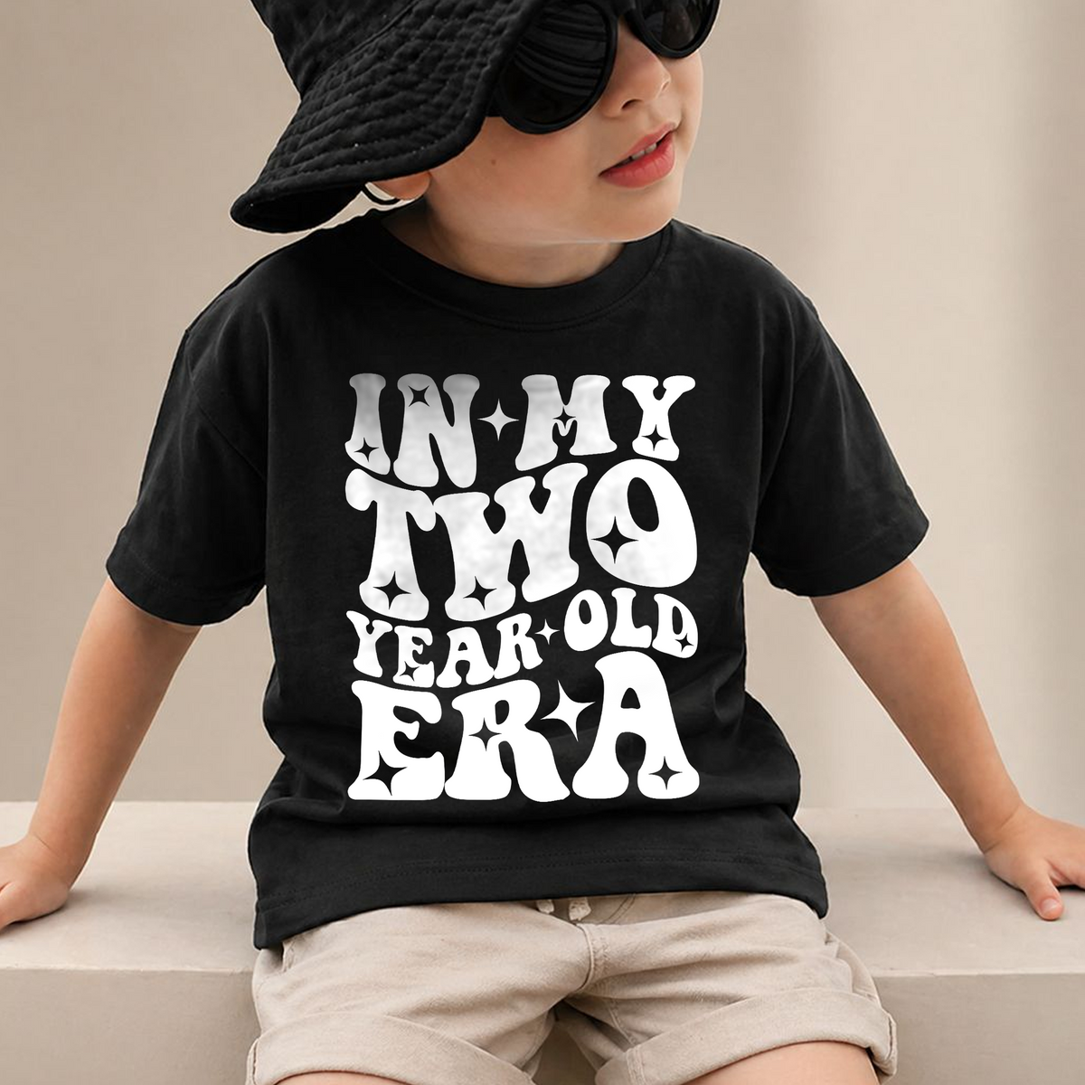 Boys Custom In My Two Year Old Era 2nd Birthday Shirt — product view 2