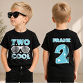 Boys Personalized TWO COOL 2nd Birthday Shirt for Boys — product view 1