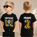 Boys Custom Construction 2nd Birthday Shirt Boy, Digging It — product view 1