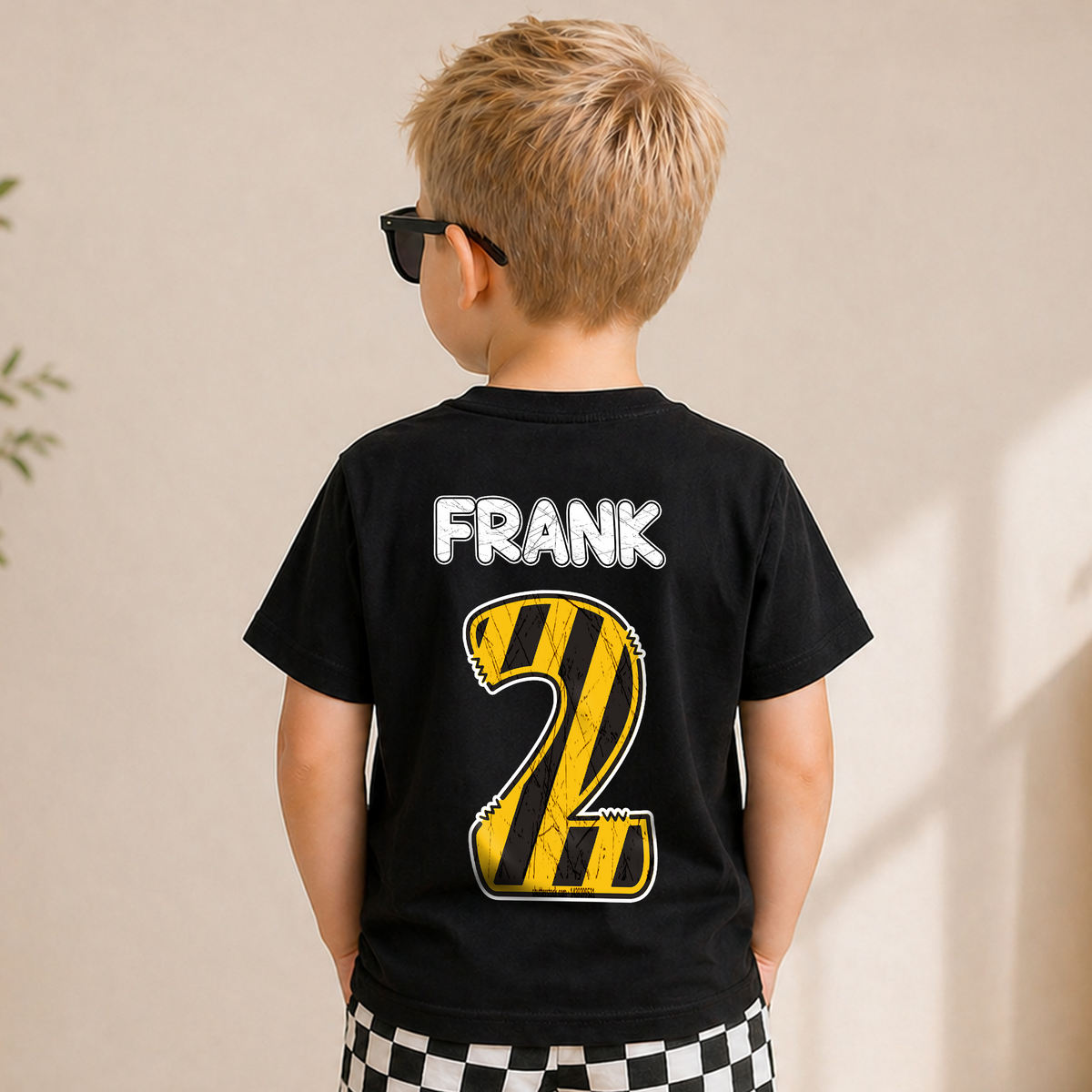 Boys Custom Construction 2nd Birthday Shirt Boy, Digging It — product view 6