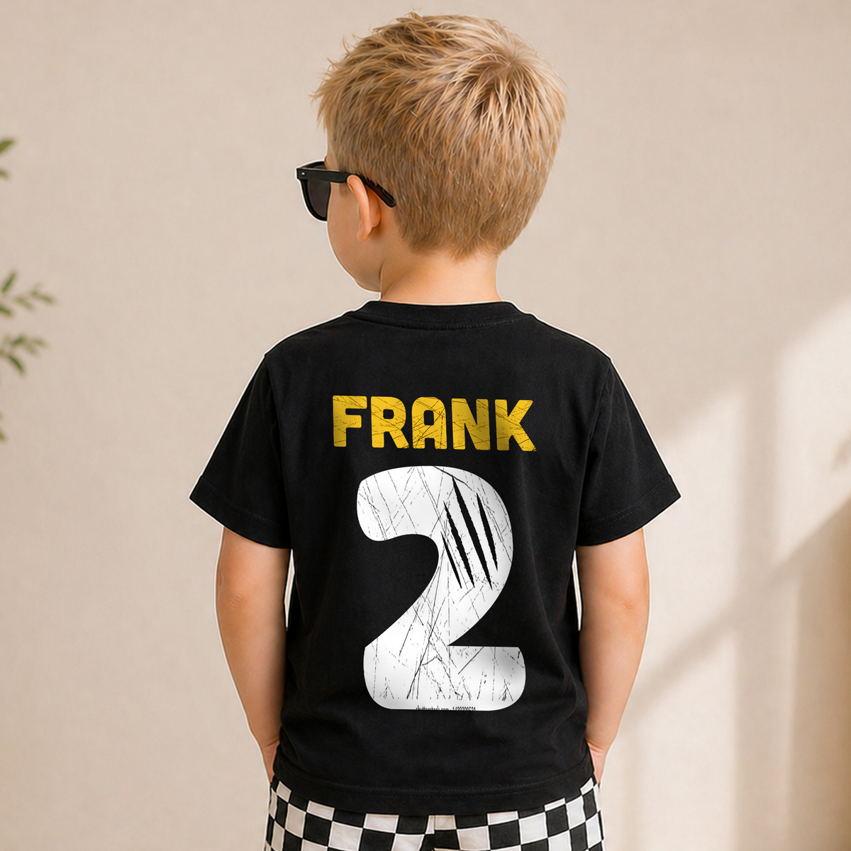 Boys Personalized Construction 2nd Birthday Shirt Boy, Digging It — product view 6