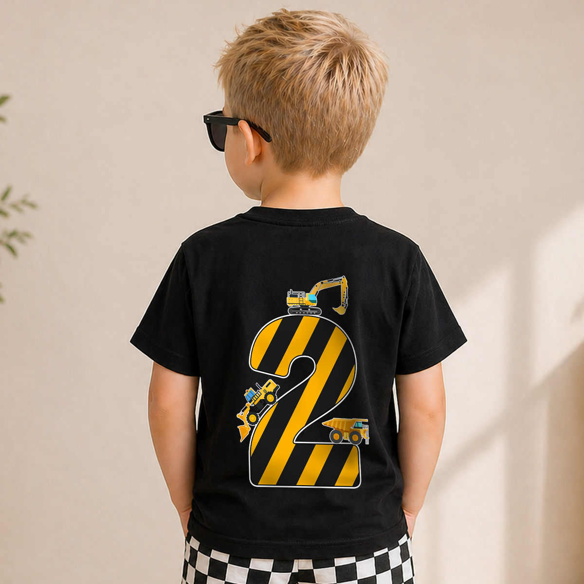 Personalized I'm 2 and Digging It Birthday Shirt for Boys — product view 6