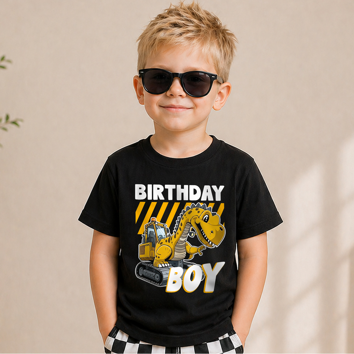 Custom Name I'm 2 and Digging It Birthday Shirt for Boys — product view 5