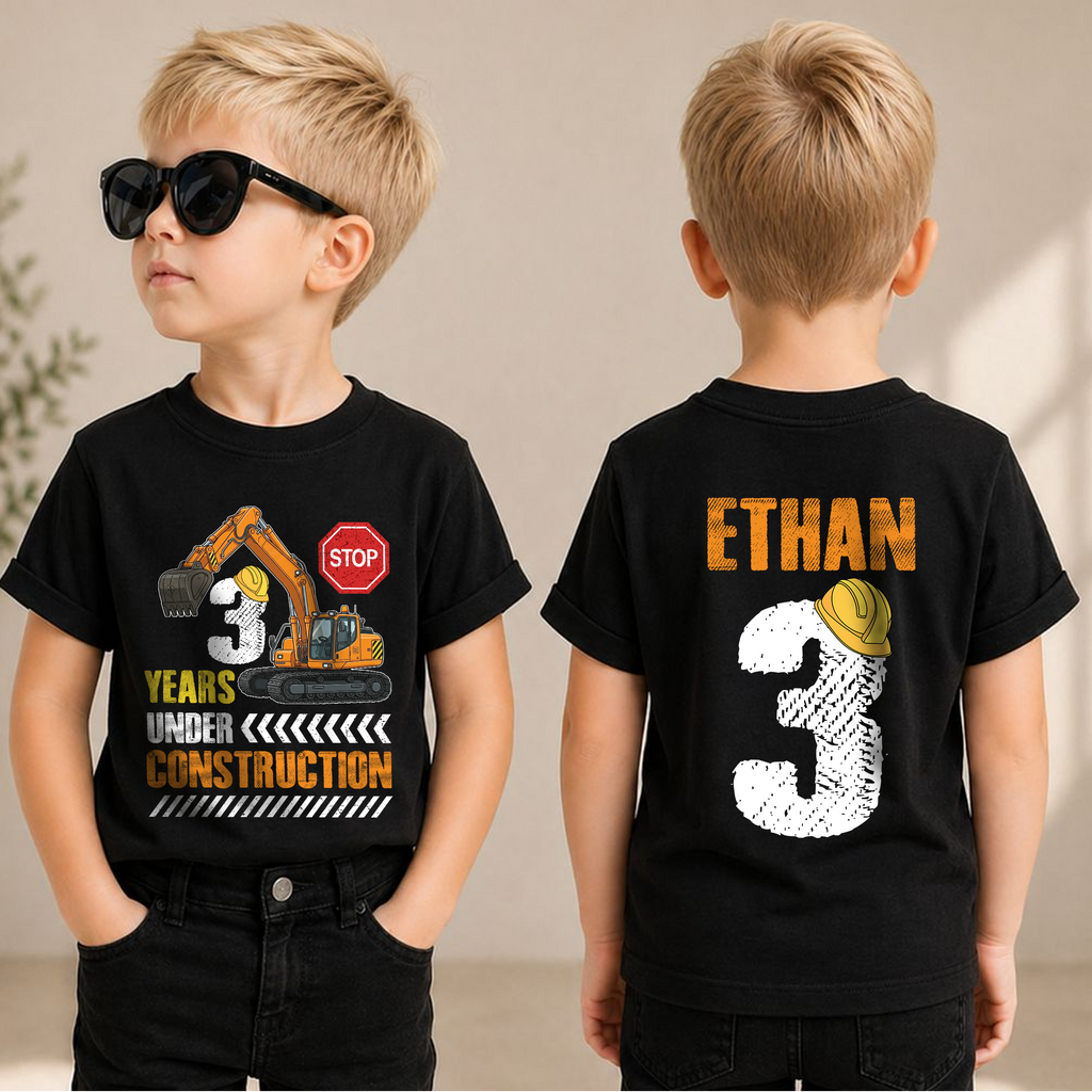 Boys Custom I'm 2 and Digging It Birthday Shirt for Boys — product view 1