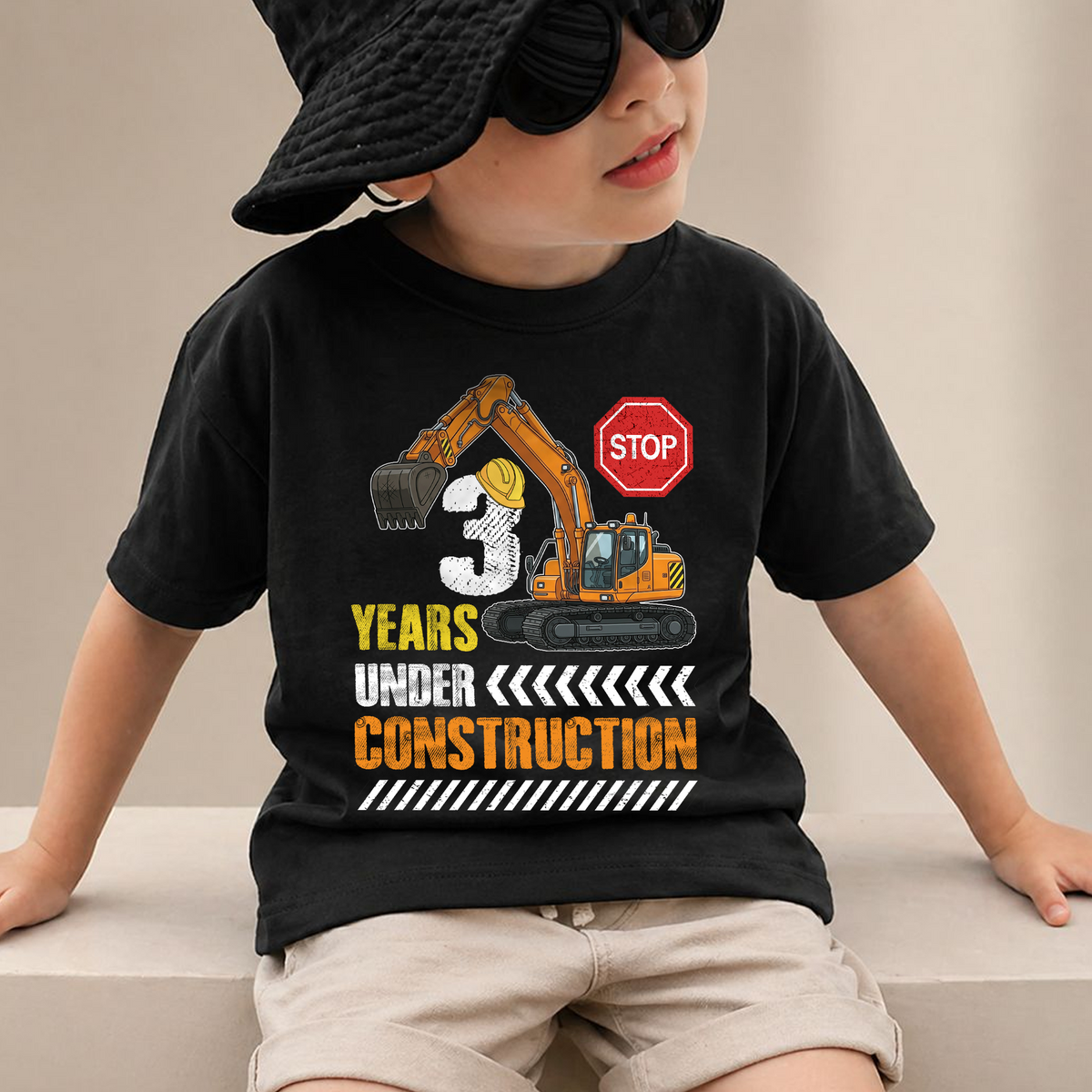 Boys Custom I'm 2 and Digging It Birthday Shirt for Boys — product view 2