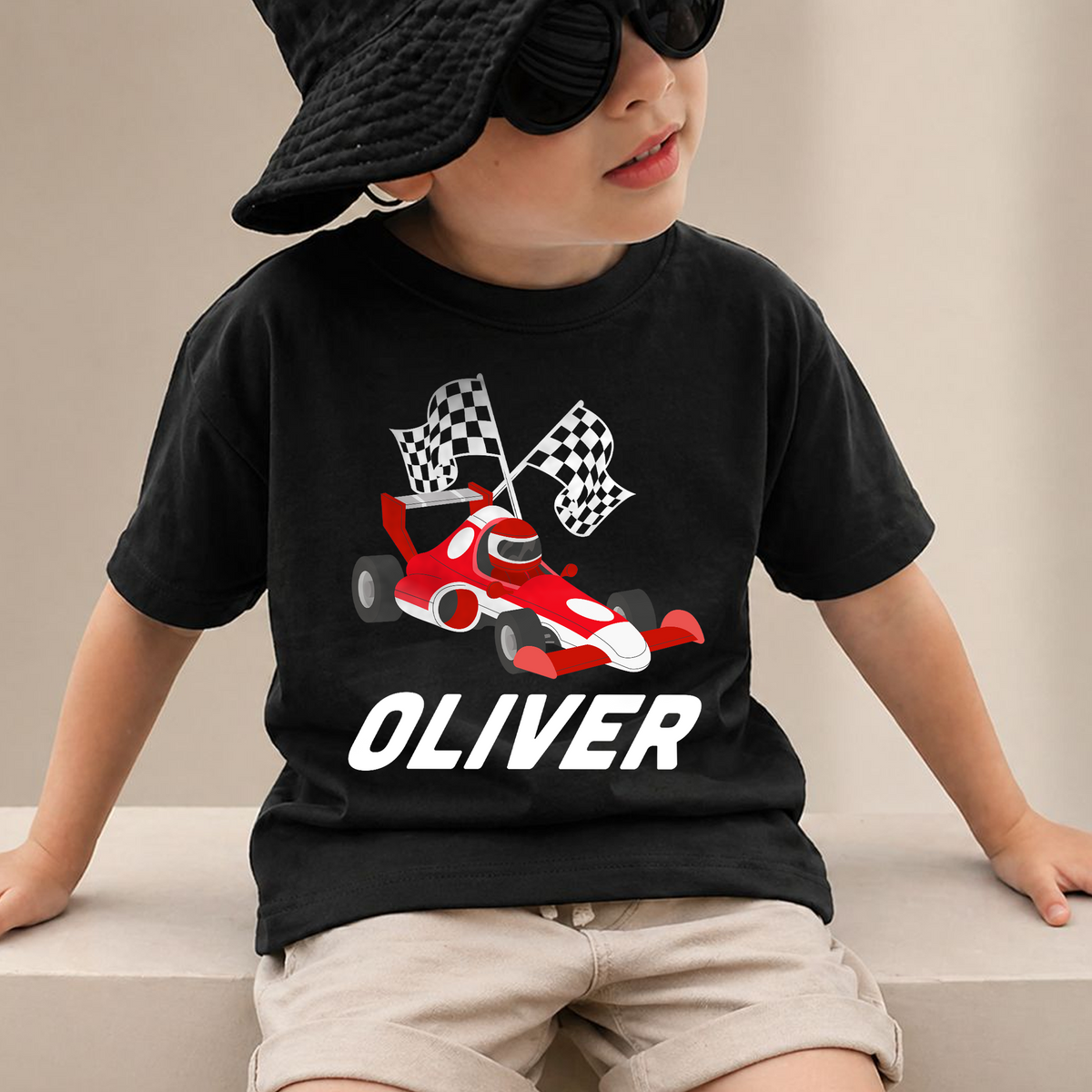 Personalized 2 Fast 2nd Birthday Shirt for Boys, Custom Name — product view 2