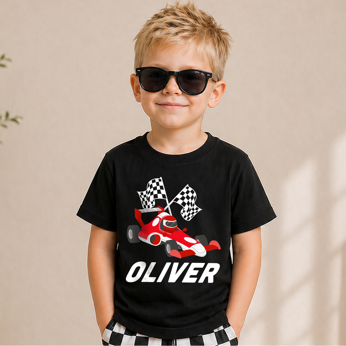 Personalized 2 Fast 2nd Birthday Shirt for Boys, Custom Name — product view 5
