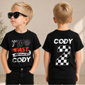 Custom TWO FAST 2nd Birthday Shirt for Boys, Racing — product view 1
