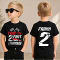 Personalized Two Fast 2 Curious Birthday Shirt for Boys — product view 1