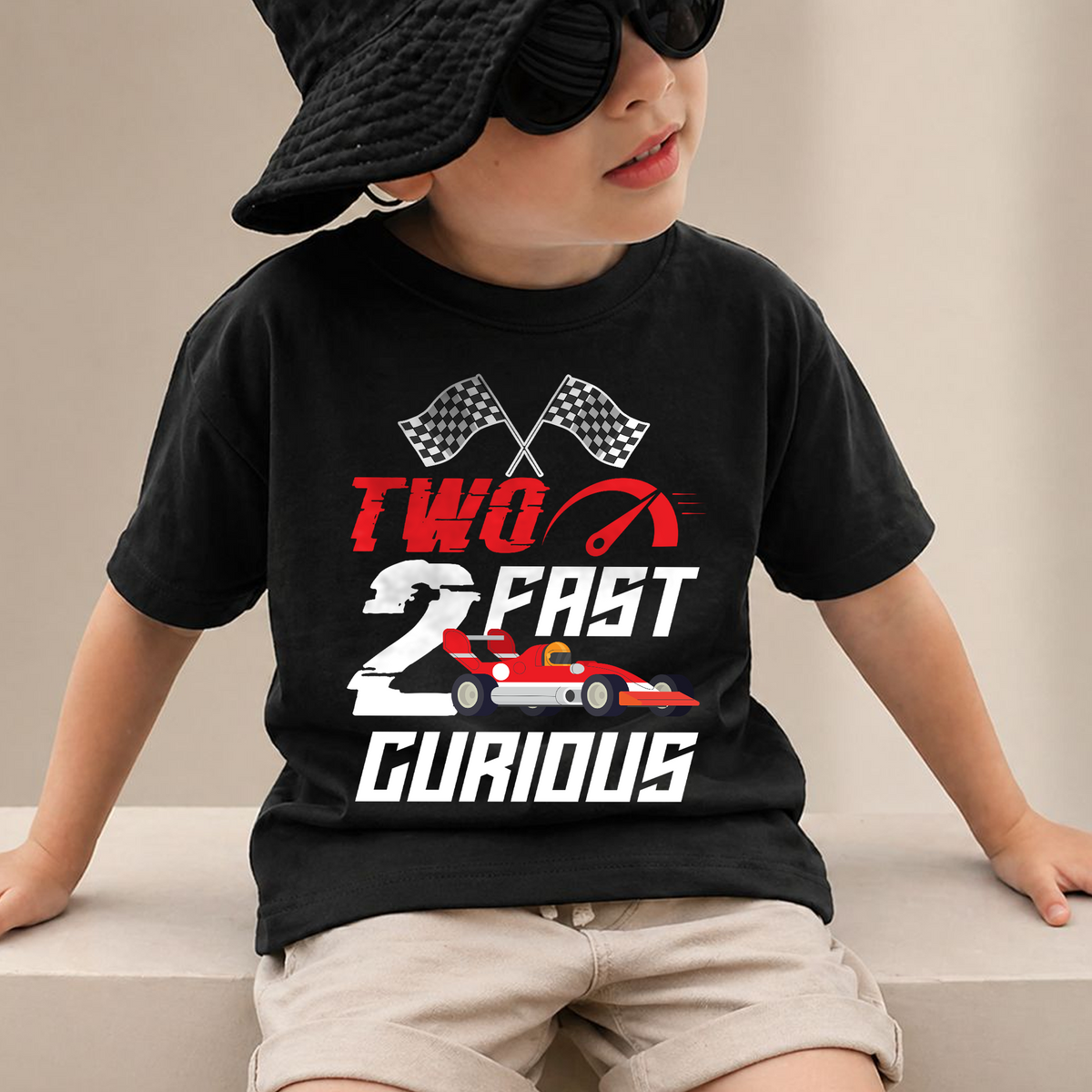 Personalized Two Fast 2 Curious Birthday Shirt for Boys — product view 2
