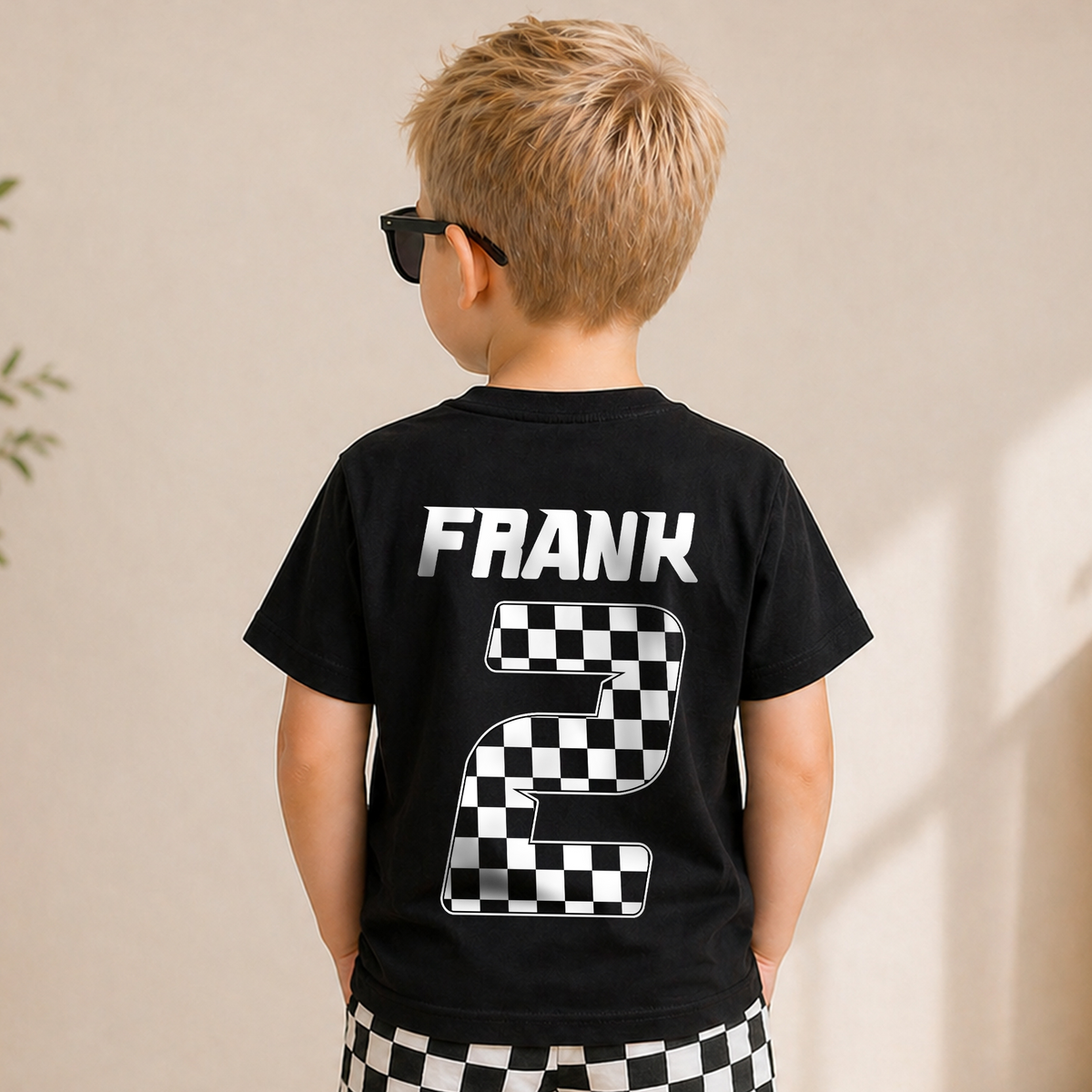 Custom TWO FAST Birthday Shirt for Boys, Racing — product view 6