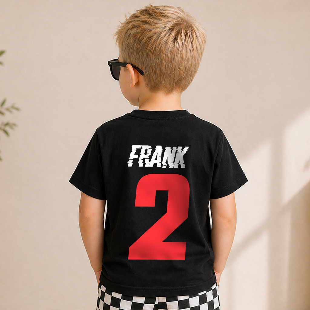 Boys Custom Two Fast 2 Curious Birthday Shirt for Boys — product view 6