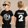 Custom Name Two Rex 2nd Birthday Shirt for Boys — product view 1