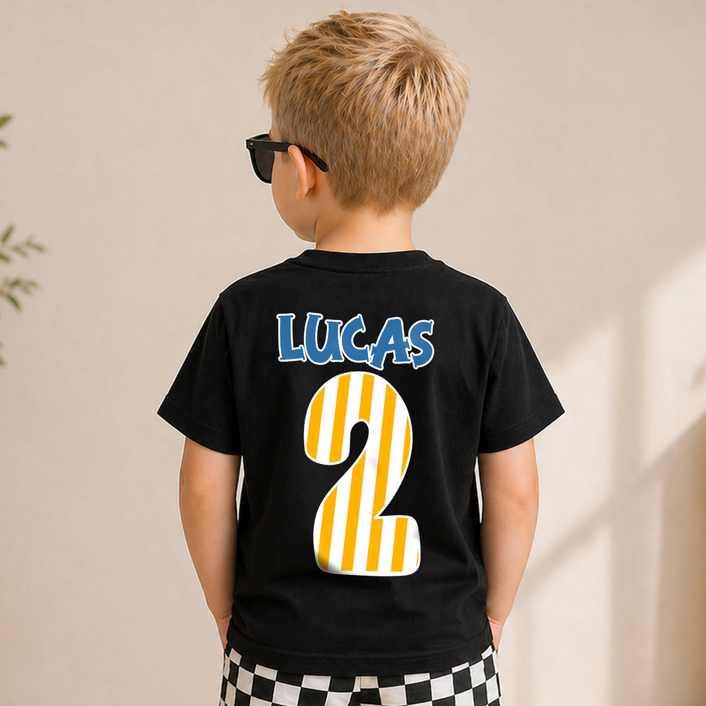 Boys Custom Dinosaur 2nd Birthday Shirt Boy, Rawr I'm 2 — product view 6