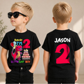 Custom Name Rawr I'm 2 Birthday Shirt for Boys, Dinosaur — product view 1