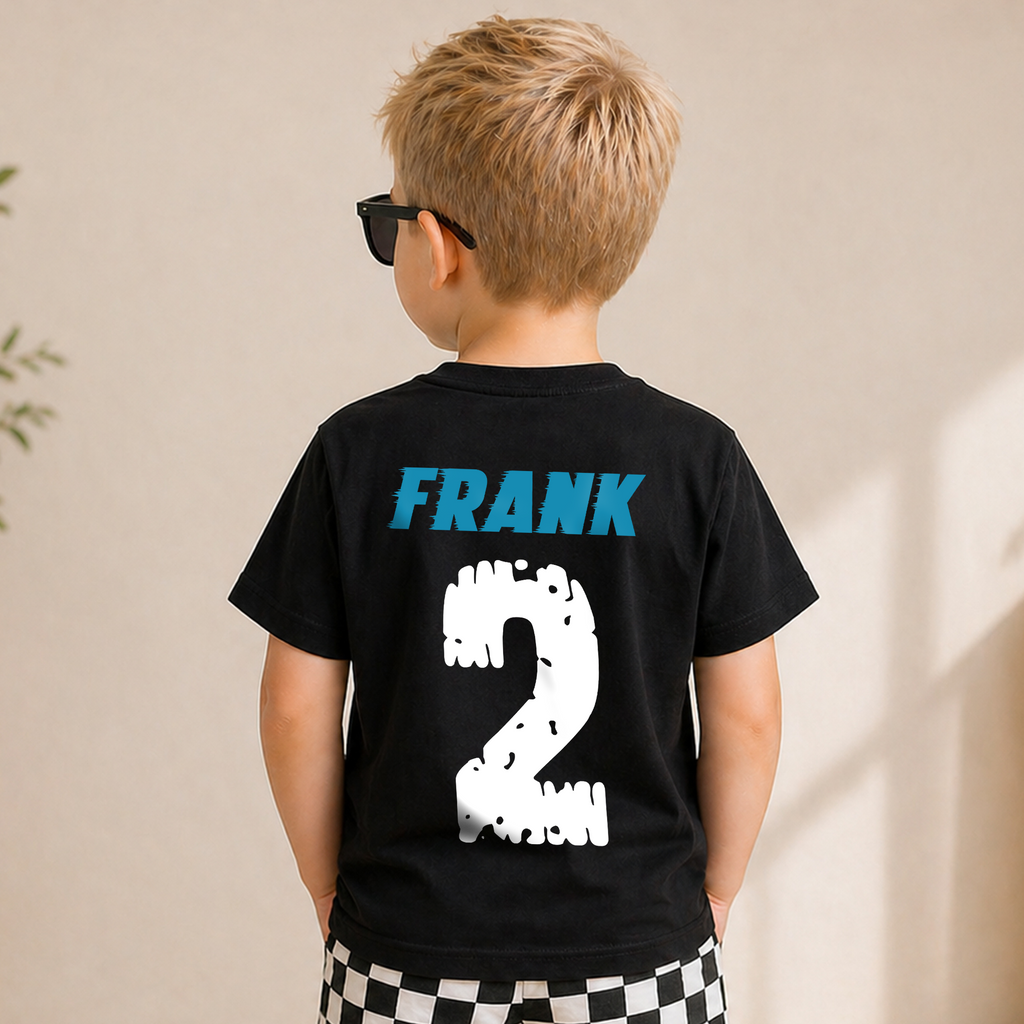 Personalized I'm 2 Crushing It 2nd Birthday Shirt for Boys — product view 6