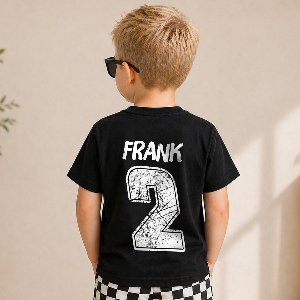 Boys Personalized I'm 2 Crushing It Birthday Shirt for Boys — product view 6