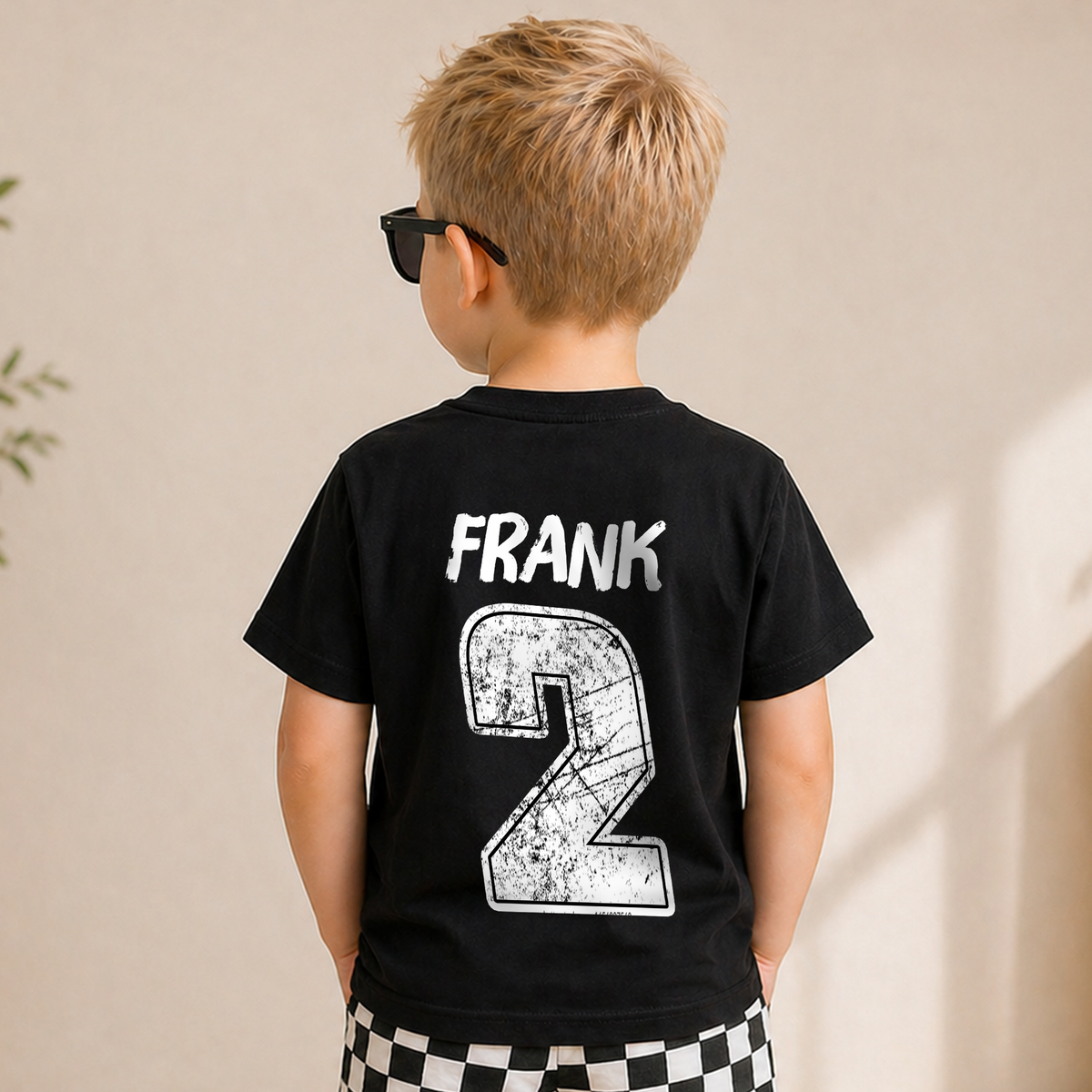 Boys Personalized I'm 2 Crushing It Birthday Shirt for Boys — product view 6