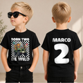 Personalized Born Two Be Wild 2nd Birthday Shirt for Boys — product view 1