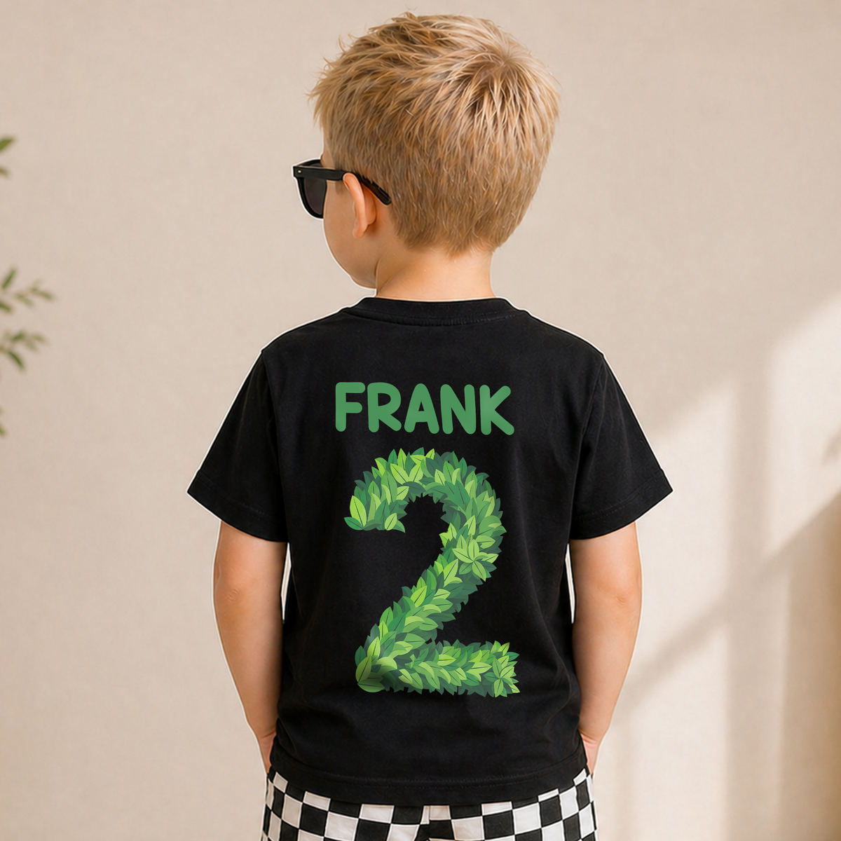 Custom Two Wild 2nd Birthday Shirt for Boys, Wild — product view 6