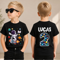 Custom Name Space 2nd Birthday Shirt for Boys, Toddler Tee — product view 3