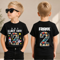 Custom Name Space 2nd Birthday Shirt Boy, Toddler Tee — product view 3