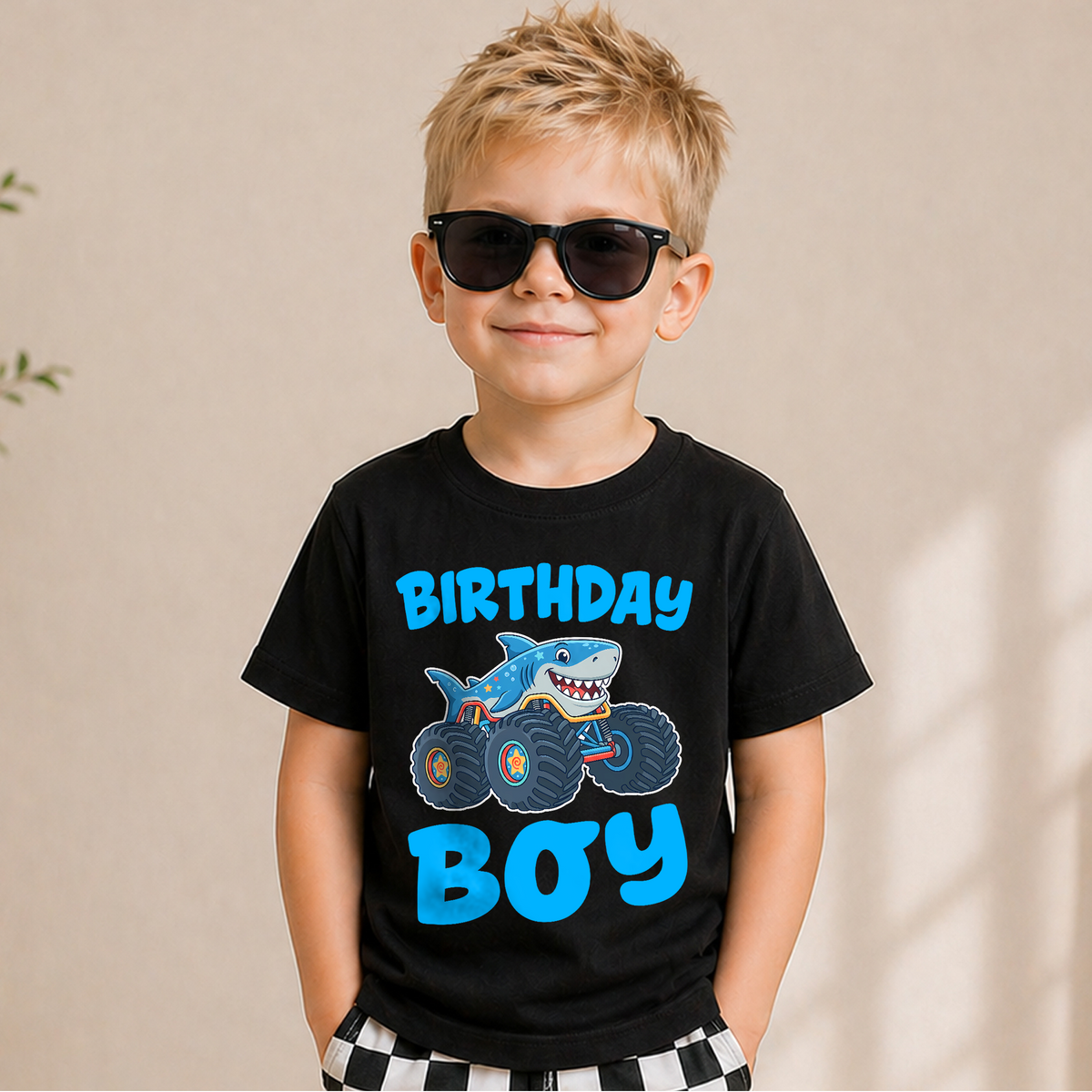 Custom Name Crushing It 2nd Birthday Shirt for Boys — product view 5
