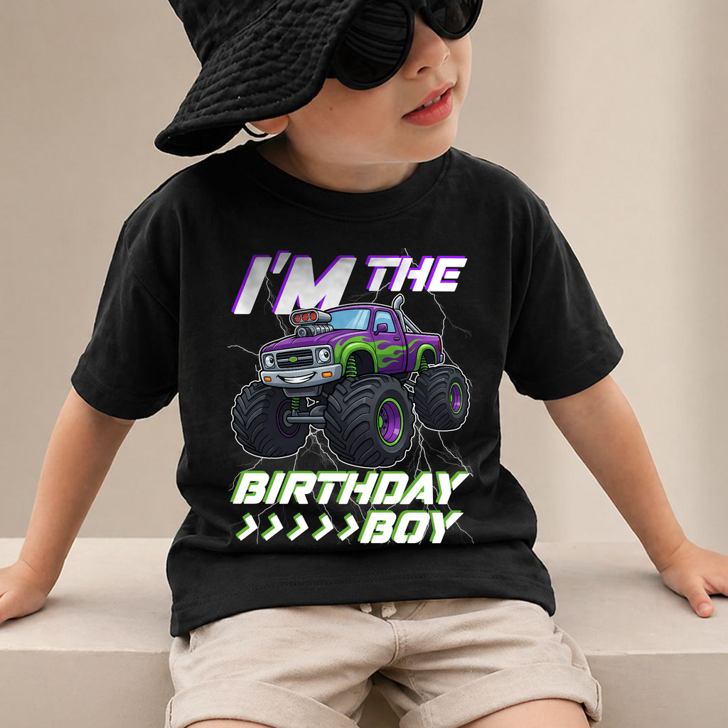 Boys Custom Crushing It 2nd Birthday Shirt for Boys — product view 2