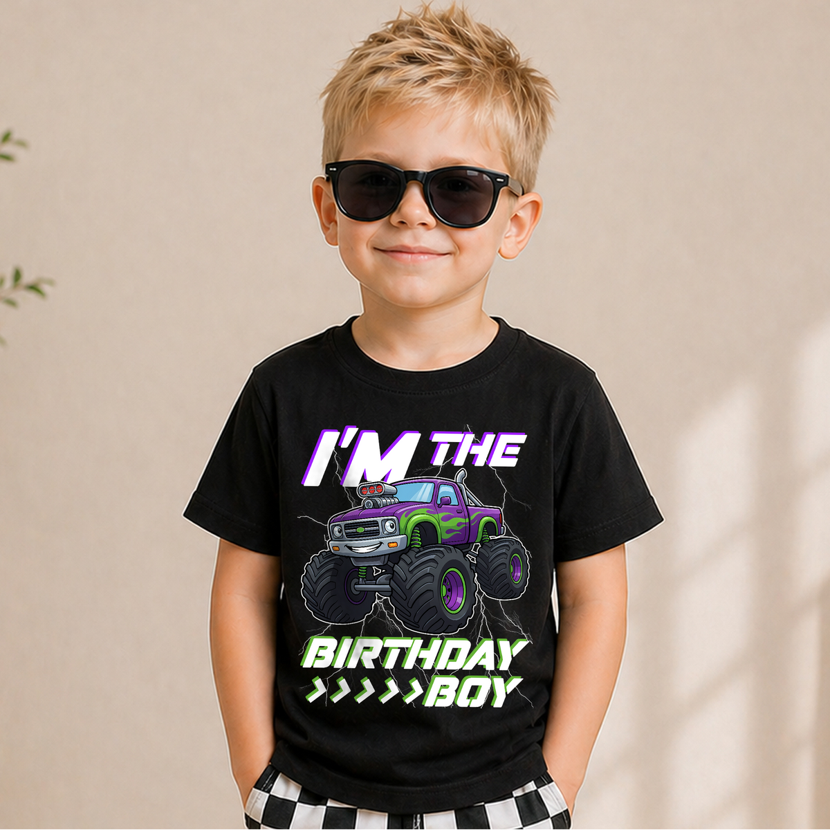 Boys Custom Crushing It 2nd Birthday Shirt for Boys — product view 5