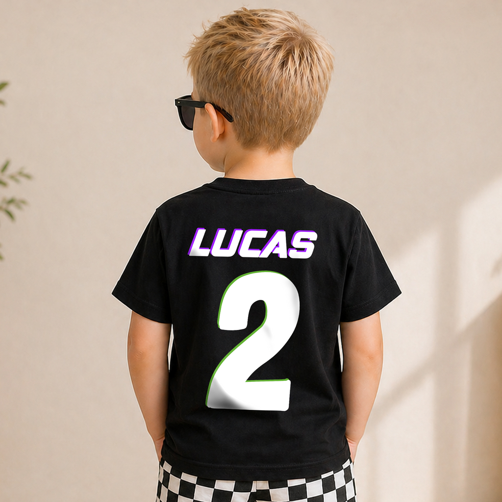 Boys Custom Crushing It 2nd Birthday Shirt for Boys — product view 6