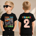 Boys Personalized Crushing It 2nd Birthday Shirt for Boys — product view 1