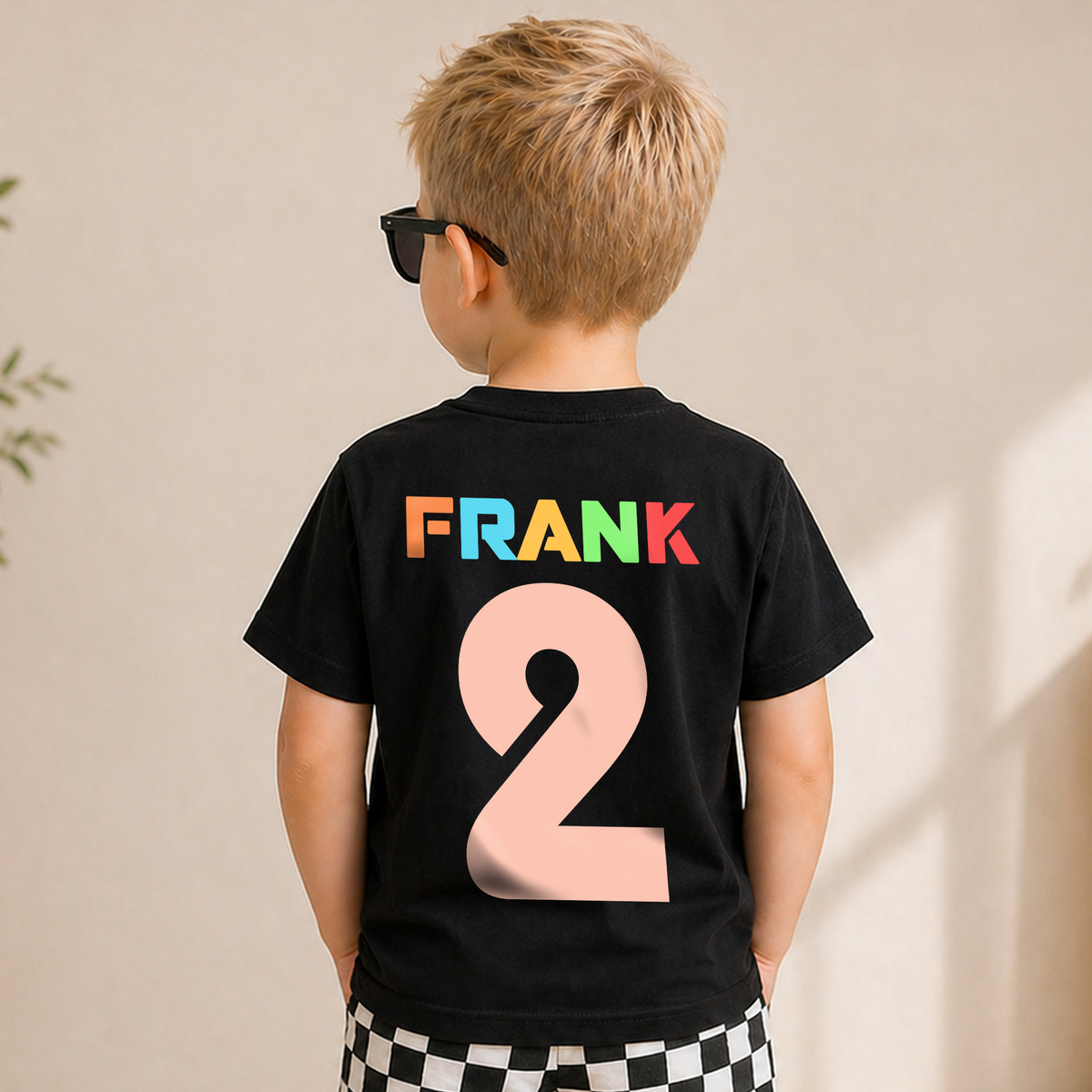 Boys Personalized Crushing It 2nd Birthday Shirt for Boys — product view 6