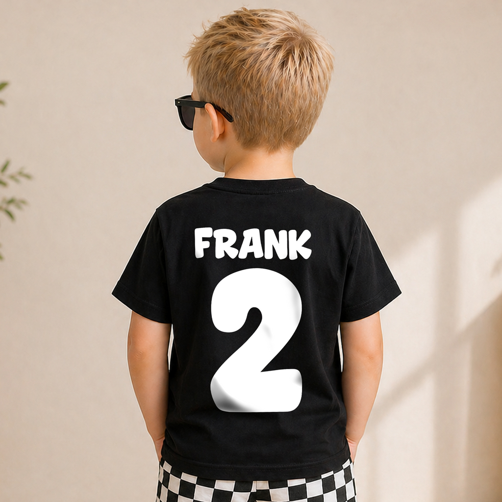 Personalized Monster Truck 2nd Birthday Shirt Boy, Crushing It — product view 6