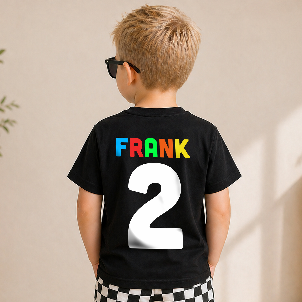 Boys Custom Monster Truck 2nd Birthday Shirt Boy, Crushing It — product view 6