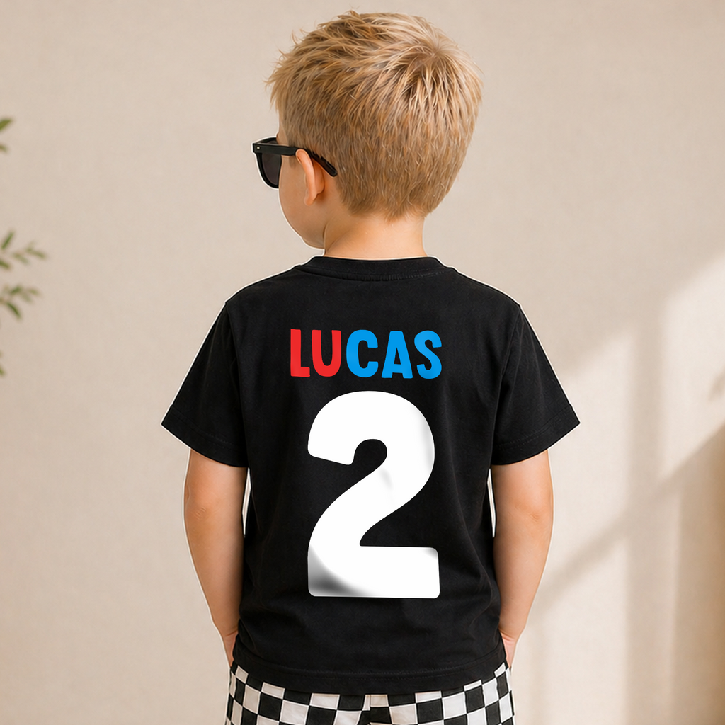 Toddler Personalized Monster Truck 2nd Birthday Shirt Boy — product view 6