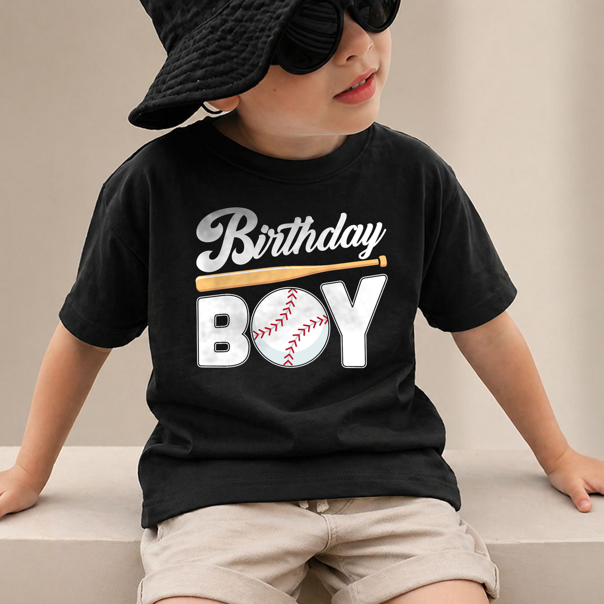 Personalized Little Slugger 2nd Birthday Shirt for Boys, Custom Name — product view 2