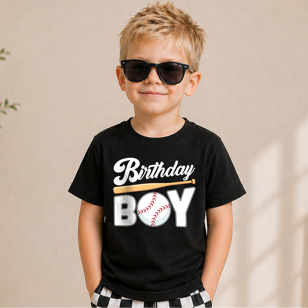 Personalized Little Slugger 2nd Birthday Shirt for Boys, Custom Name — product view 6