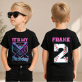 Custom Little Slugger 2nd Birthday Shirt for Boys, Personalized Name — product view 1