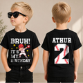 Toddler Personalized Little Slugger 2nd Birthday Shirt, Custom Name — product view 1